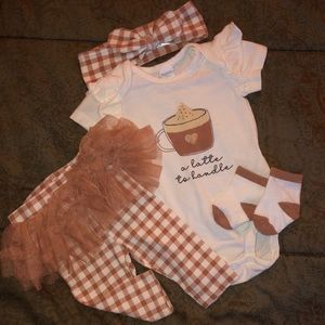 4 Piece girls tutu set